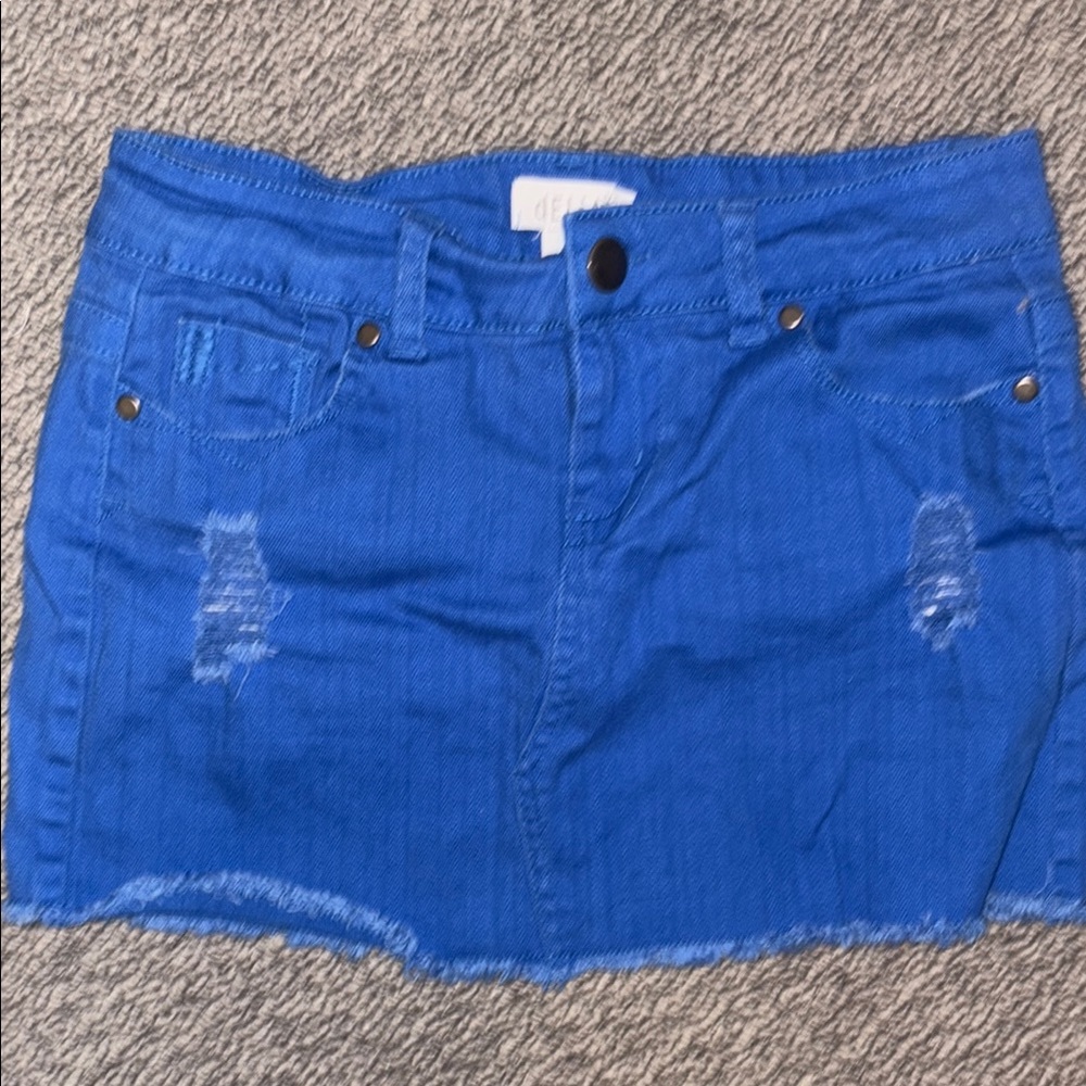 dELiA*s Royal Blue Mini Jean Skirt